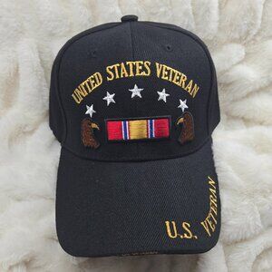 Ball Cap Hat Military Veteran United States Vet Head Cover (NWT)